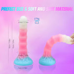 Small Dildo Fantasy Monster Dildo, 7.08 Inch Beginner Silicone Dildo With Luminous Pink, Strap On Dildo Realistic Dildos, Anal Plug G Spot Adult Sex Toy For Men Women And Couples