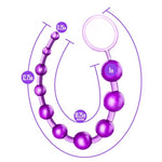12.75 Graduated Anal Beads for Beginners - 10 Ball Smooth Anal Training Kit with Safety Pull Ring