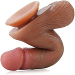 Realistic Cyan Veins Dildo Penis Adult Sex Toys With Hands-Free Suction Cup, Bending Shape Design Fake Penis Testicles For Vaginal G-Spot Masturbation Massager Women Pleasure