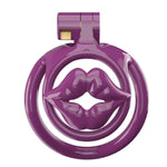 Purple Men'S Ultra Small Reverse Concave Reverse Cage With 5 Rings A169 (03, Curved Ring)
