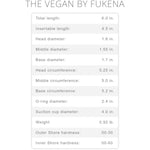 The Vegan By - Realistic Dual Density Silicone Dildo, 4.5 Inch Insertable, 1.7 Inch Max Width (Medium Skin)