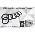 Penis Ring Cockring Enhances Erection - 6 Different Size Penis Rings Cockrings - Adult Sex Toys For Men - Super Soft Premium Quality Silicone