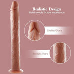 16.9 Inch Extra Super Long Realistic Dildo, Built In Skeleton Flexible Dildo With Strong Suction Cup For Deepest Sex, Silicone Huge Big Anal Dildo Large Giant Penis, Sex Toy For Women Men Gay