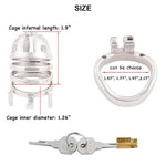Male Chastity Cage Stealth Lock Stainless Steel Cock Cage Adult Game Sex Toy J3450 50Mm