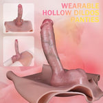 Harness Strap-On Dildos, Wearable Dildo Panties Hollow Penis With Realistic Cock Enlarger With Soft Penis Extender Sex Toy For Pegging Couples Gay & Men