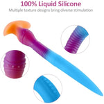 11.2 Inch Soft Silicone Anal Plug, Unisex Flexible Anal Dildo Butt Plug Anal Training, Vaginal G-Spot Stimulation Prostate Massage For Men Women Beginner (S)