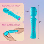 Ultra Wand Vibrator For Adults - Soft Silicone, Aqua, Regular - Waterproof Sex Toys With Multiple Vibration Patterns, Boost Mode, Flexible Head - Adult Toys, Premium Sex Toy
