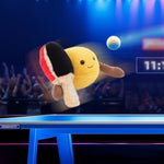 Happy Table Tennis Stuffed Animals For Kids, Soft Cute Plush Toys For Baby Girl And Boy, Fluffy Happy Table Tennis