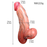 Realistic Vibrating Heating Dildo Adult Sex Toys,Medium Size 10 Vibrating Heating Modes Massage Sex Toy For G-Spot & Anal Stimulation,Fake Penis Female Masturbator For Women&Couple Fun