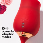 Premium Hide & Seek Rose Toy Dildo Vibrator - 3In1 Unisex Toys Sex Stimulator 10 Tongue Licking & Thrusting Dildo G Spot Vibrator, Clitoral Nipple Licker For Woman/Man. Usa Brand!