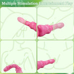 Silicone Dildo Rose Sex Toys - 9.7'' Adult Toys Rose Suction Cup Realistic Lifelike Thick Big Dildo For G-Spot Anal Vaginal Sex Stimulation, Adult Sex Toys & Games For Women Couples