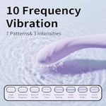 Miss Candy Dildo Vibrator For Women Female Vibrator With 10 Pleasure Modes Sex Toys Wand Vibrator For Couples Foreplay Female Sex Toys Waterproof Clitoral Vibrator