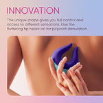 Volea Fluttering Tip Clitoral Vibrator For Women - Premium Soft Silicone Clitoral Stimulator Sex Toy With 10 Modes - 100% Waterproof, Usb Rechargeable Adult Sex Toys For Solo Play Or Couples (Purple)