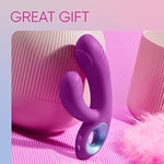 Cora Thumping G-Spot Rabbit Vibrator For Women - G Spot & Clitoral Stimulation Adult Toy With 10 Thumping & 10 Vibration Modes & Travel Lock - Splashproof, Wireless Sex Toys For Women (Purple)