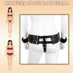 Vibrator Forced Strap Harness Holder With Handcuffs Bdsm Bondage Restraints Kits Adjustable For Couples
