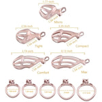 3D Printed Male Chastity Cage With Catheter Chastity Device With 5 Rings Cock Cage For Men Penis Exercise Bondage Gear & Accessories Bdsm Sex Toy Slave Tool (Max)