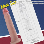 7.9In Thin Dildo For Beginners, Small Anal Dildo Without Balls, Soft Realistic Silicone Dildos With Soft Head, Strap On Dildos With Strong Suction Cup, Sex Toy For Women, Men,Gays Flesh