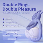 E-Intense Moose Vibrating Cock Ring For Men Silicone Penis Ring Vibrator Couples Adult Sex Toys With 7 Vibration Patterns Extra Studded Ipx6 Waterproof Toys For Couples Adult Pleasure