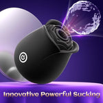 Rose Sex Toy Vibrator For Women – Upgrade Sucking Black Rose Sex Toys For Women Clitoral Nipple Stimulation, Womens Sex Toy Rose Sucker With Suction For Woman Female Couple Sex Machine