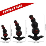 8'' Dildo + 3 Pcs Anal Butt Plugs