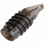 Silicone Penis Extender Sleeve Reusable Penis Rings Enlargement Enhancer Delay Cock Rings Sex Toys For Men (B)