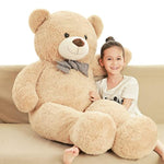 47 Inch Giant Teddy Bear Stuffed Animal Brown Big Plush Teddy Bear Valentine'S Gift For Girlfriend Soft Stuffed Bear Animals For Christmas,Birthday,Mother'S Day