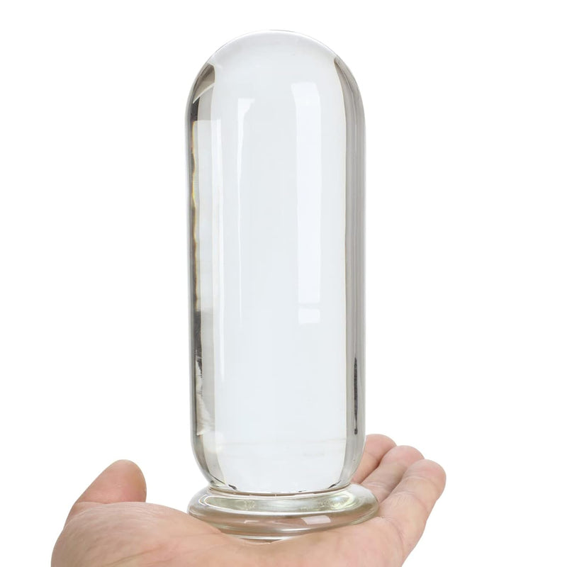 Large Round Glass Butt Plug Huge Crystal Anal Plug Anal Masturbation Butt Expander Sex Wand (Extra Large)