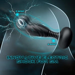 Electric Shock Anal Butt Plug, Estim Anal Vibrators Male Sex Toy With 3 Electric Shock & 10 Wriggling Rotating Vibrating Modes, Remote Control Prostate Massager Anal Plug Toys For Men Gay Women