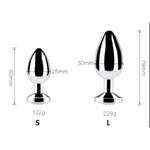 Anal Training Set for Beginners and Advanced Users - Metal Butt Plugs for Male Masturbation and Prostate Massage