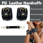Bdsm Bondage Handcuffs Restraints Pu Leather Ankle Cuffs Sex Toys Adjustable Bracelets Sm Games For Adult