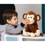 Plush Monkey Stuffed Animals Cute Monkey Toys Birthday Gifts For Kids 12 Inch Brown