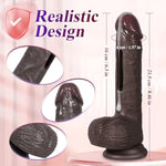 Flapping Realistic G-Spot Vibrator Dildo: 8.4'' Women Sex Toys G Spot Vagina Anal Stimulation With 7 Flapping & Suction Cup, Huge Realistic Silicone Remote Control Dildo For Women & Men