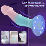 Women Sex Toys Dildo Vibrator -7.5” Silicone Realistic Dildos With Suction Cup For Women Vagina Anal Sex, 9 Vibration, Macaron Gradient Slim Dildo Lifelike Penis Vibrator Adult Toys & Games