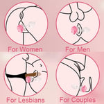 3-Piece Rose And Droplet Shaped Glass Anal Plug Set, Crystal Butt Plugs, Anal Stimulation Trainer, Anus Expander Training Sex Toys Anal Masturbation Plug For Adult Men Women Gay And Couples