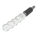 Glass Anal Dildo With Vac-U-Lock Adapter For Sex Machine Glass Anal Beads Crystal Butt Plug Anal Toys Pleasure Wand For For Couple Lover(S)