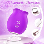 Rose Sex Toy Women Vibrator,Adult Sex Toys Stimulator Sucking Vibrators For Women'S Vibrators G Spot Dildo,Clitoral Women Sex Toy, Female Adult Sex Toys Massager With 9 Modes For Couples