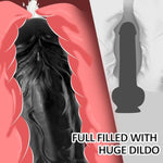 2.75" Diameter Huge Thick Dildo, 10.63 Inch Realistic Black Dildos For G-Spot Stimulation Orgasm, With Strong Suction Cup For Hands-Free Play, Giant Penis Adult Sex Toy For Women Men Gay Anal Massage