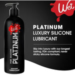 Platinum Silicone-Based Personal Lubricant | Ultra Smooth, Super Slick, Hypoallergenic, Long-Lasting Performance, Waterproof Formula| Lube For Men, Women & Couples, 16 Fl Oz