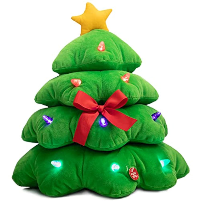 Animated Christmas Plush Toy Singing And Dancing Christmas Tree Plush Christmas Decoration Gifts For Kids 12.5 Inch