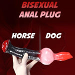 Double Ended Dildo - Dog & Horse Combination Double Headed Dildo Anal Plug Horse Dildo Dog Knot Dildo Double Sided Dildo Double Dildo Fantasy Dildo Anal Dildo Gay Games Lesbian Sex Toys (9.6")