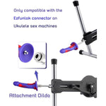 Ukulele Sex Machine Attachment Dildos, Realistic Dildo For Ukulele Love Machine Device Series With Ezfunlok Connector, 6.6 Inches