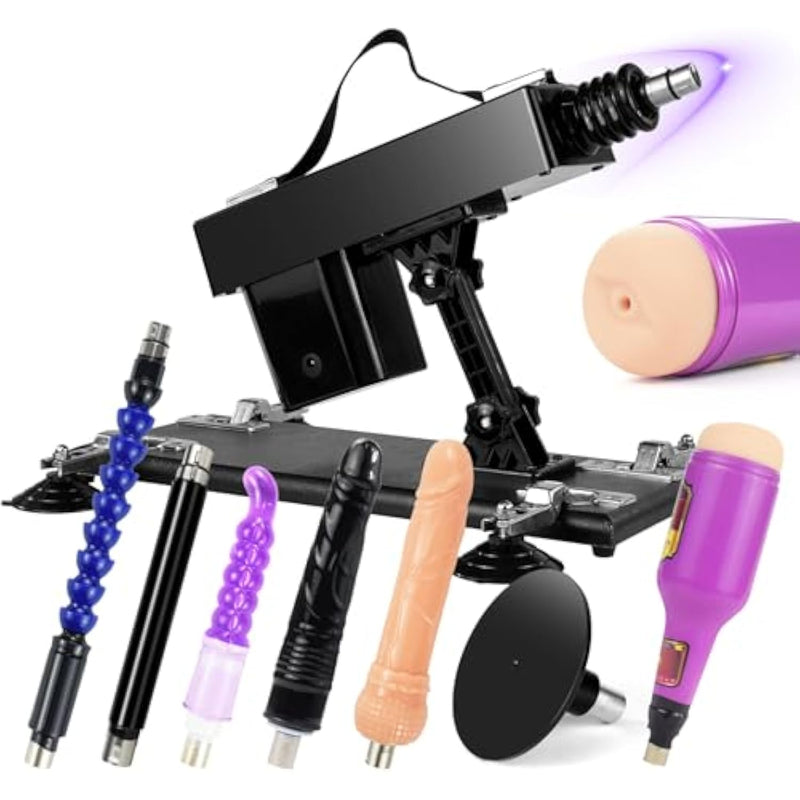 Sex Machine Thrusting Dildo Machine For Women And Men,Automatic Thrusting Machine Sex Thrusting Fuck Machine With 7Attachments,Anal Dildo Machine Love Machine With Suction Adapter Adult Sextoy Machine