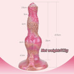Realistic Dog Dildo 8.6 Inch Thrust Pink Silicone Anal Docking Plug Sensual Toy Animal Dildo Penis For Men And Women Couples Beginner Players