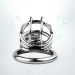 Metal Chastity Cage Set Cock Cages With 3 Different Sized Ring Sex Toys Chasity Devices With Push Locks And Enlarged Urinal Opening Suitable For Restrain Man'S Penis