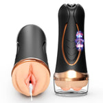 Automatic Male Masturbator Sex Toys For Men - Hand Use Male Sex Toys Penis Pump With 10 Vibration Modes, 3D Textured Pocket Pussy Sex Machine Adult Toys For Men Pleasure