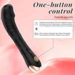 Realistic G Spot Dildo Vibrator,Sex Toys Clitoris G Spot Anal Stimulator With 10 Powerful Vibration Mode, Adult Toys Waterproof Powerful Vibrator For Couples (Black)