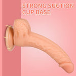 Realistic Dildos, 7.3 Inch Dildo With Suction Cup For Hands-Free Play, Flexible Cock With Curved Shaft And Balls For Vaginal G-Spot And Anal Play, Adult Sex Toy For Male & Female, Couples