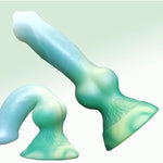 Realistic Small Cock Knot Dog Dildo, Silicone Soft Wolf Canine Animal Fantasy Monster Adult Anal Plug Sex Toys for Male Female G Spot Dildos 7.5'' Fake Penis Beginners Women Men Couples