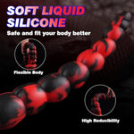 14.7" Long Anal Tentacle Dildo, Huge Horse Octopus Anal Snake Knot Fantasy Monster Ribbed Dildo, Long Butt Plug Alien Knotted Tentical Adult Sex Toys For Women Men Gay Prstate Massage