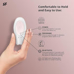 Double Joy Connect App | Partner Vibrator | 2 Strong Power Motors | Waterproof (Ipx7) | Rechargeable Battery | Skin-Friendly Silicone (White)
